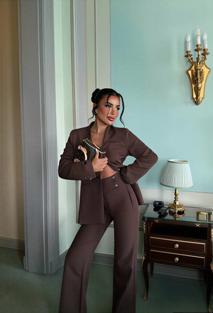 Chocolate brown elegant Nicole set