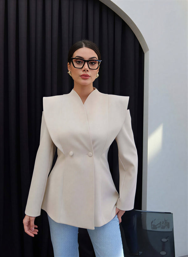 Krem eleganten blejzer Celine