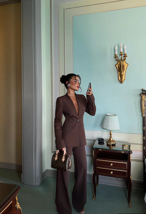 Chocolate brown elegant Nicole set